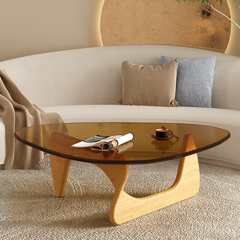 Luxury Modern Coffee Table Black Glass Sofa Coffee Table Transparent Minimalist Sofa Design Mesa De Centro De Sala Furniture