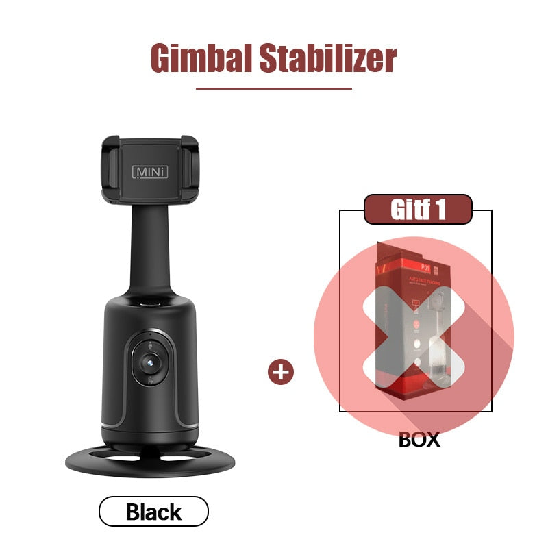 FANGTUOSI 2022 New 360 Rotation follow-up Gimbal Stabilizer Monopod Desktop tracking gimbal For Tiktok live photography