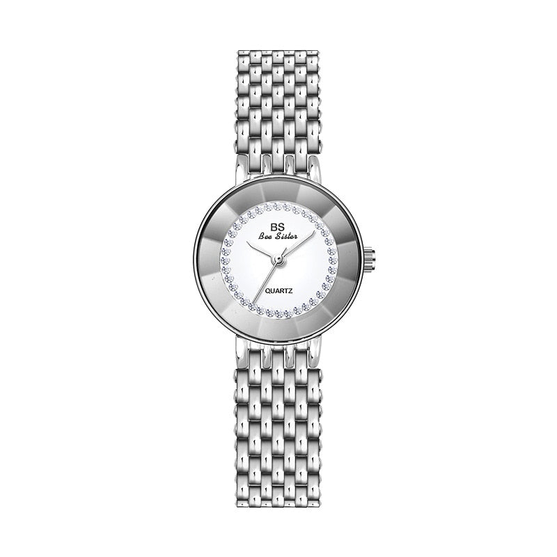 BS bee sister Diamond Women Watches Luxury Gold Women&#39;s Bracelet Watches Silver Quartz Clock Female 2022 Watch For Ladies Girl