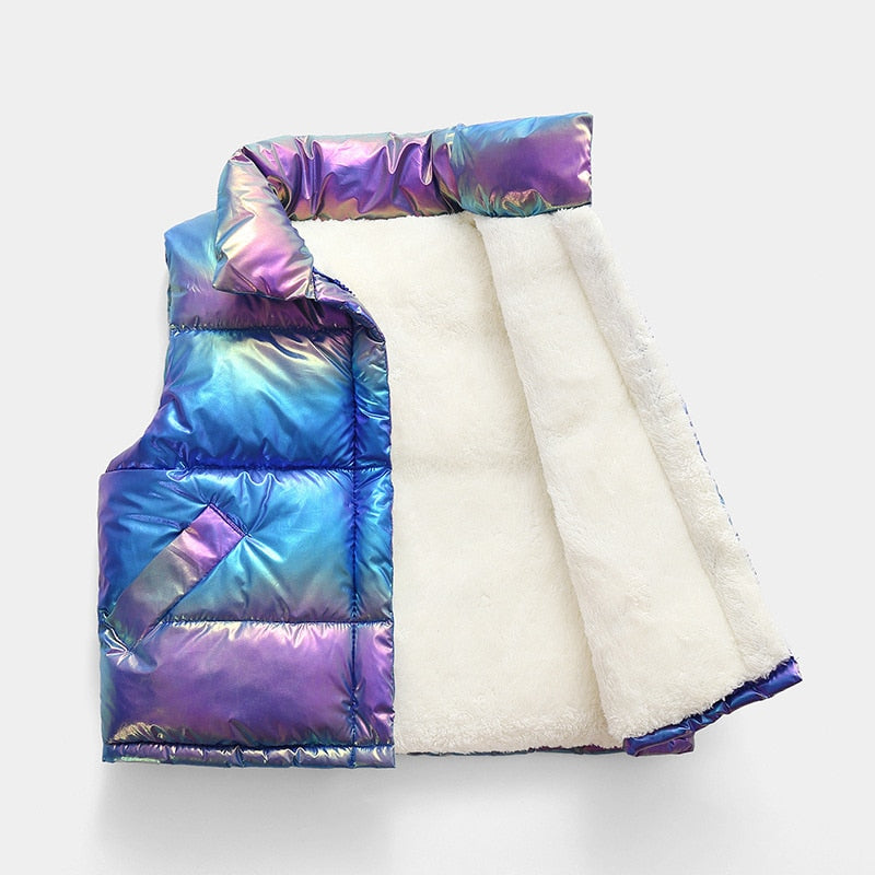 2021 Autumn Children Warm Thicken Vest Baby Cotton Waistcoat Kids Outerwear Coat Children Clothing Boys Girls Brand Jackets Vest