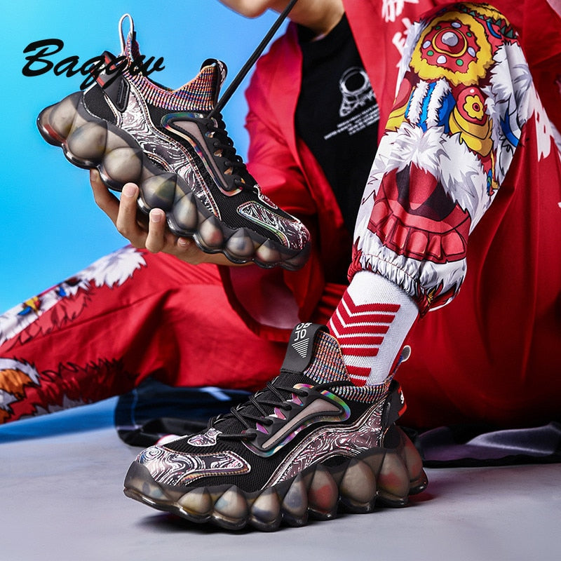 Fashion Casual Men Shoes Trainer Race Sports Running Shoes Men Sneakers Tenis Luxury Breathable Hard-Wearing High Quality Shoes