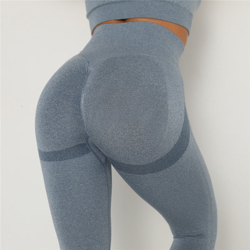 Rooftrellen Women Gym Yoga Seamless Pants Sports Clothes Stretchy High Waist Athletic Exercise Fitness Leggings Activewear Pants