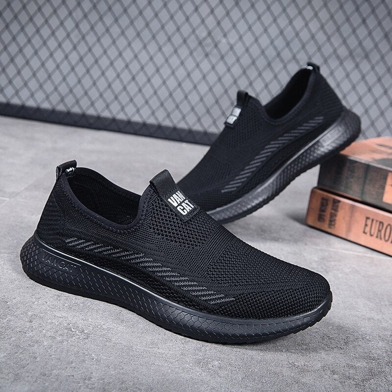 Men&#39;s Shoes Men Sports Shoes High Quality Casual Shoes Men Slip-On Sneakers Summer Outdoor Driving Comfortable Massage Loafers
