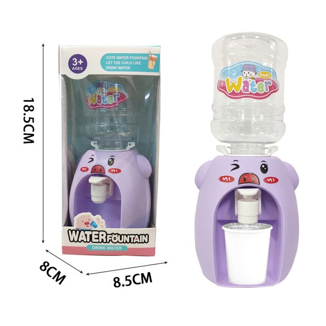 Mini Water Dispenser Baby Toy Drinking Water Hand Press Water Bottle Pump Cooler Lifelike Cute Children Cosplsy Props Home