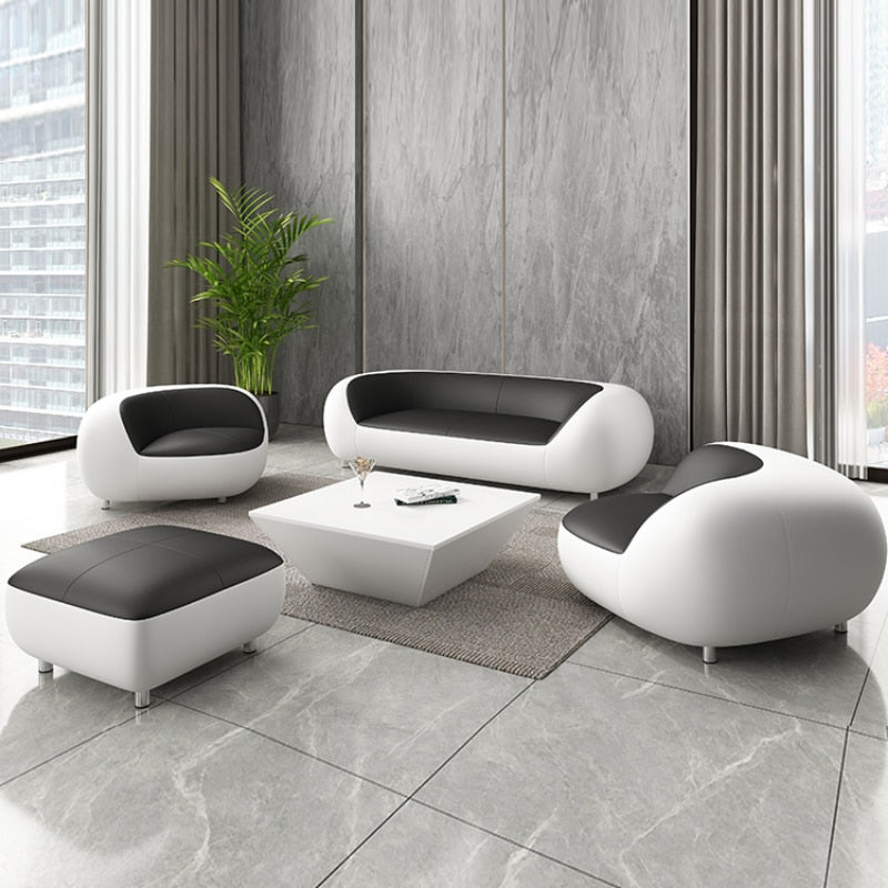 Nordic Style Minimalist Sofa Leather Stretch Modular Modern Couch Longue Armchair Unusual Reading Canape Salon Home Furniture