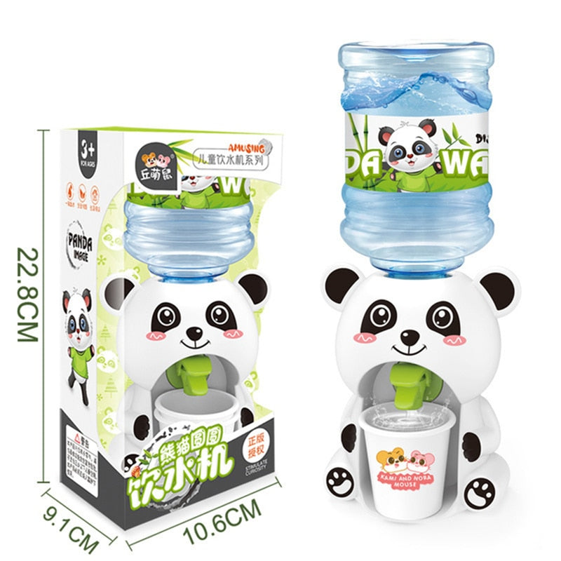 Mini Water Dispenser Baby Toy Drinking Water Hand Press Water Bottle Pump Cooler Lifelike Cute Children Cosplsy Props Home