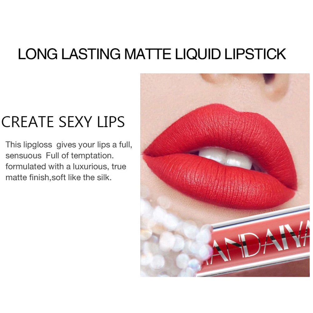Makeup Lipstick Is Not Easy To Dip Cup Matte Liquid Lipstick 6 Lip Gloss Lip Glaze Set Wholesale Matte Lipstick  Lazy Lipstick