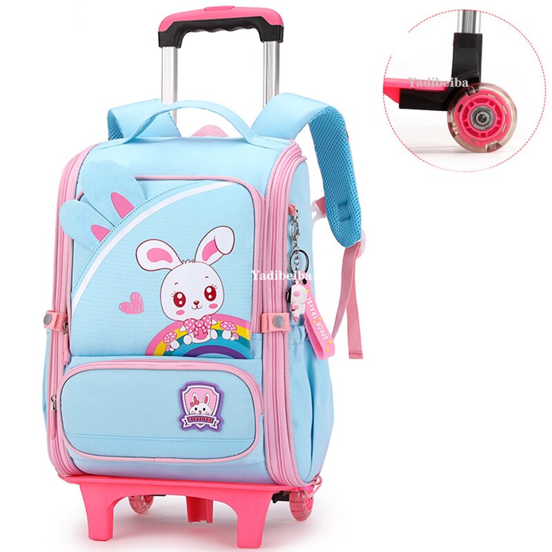 School Bag With Wheels For Boys Girls School Trolley Backpack For Girls Waterproof Wheeled Backpack For School Bags Trolley Bags