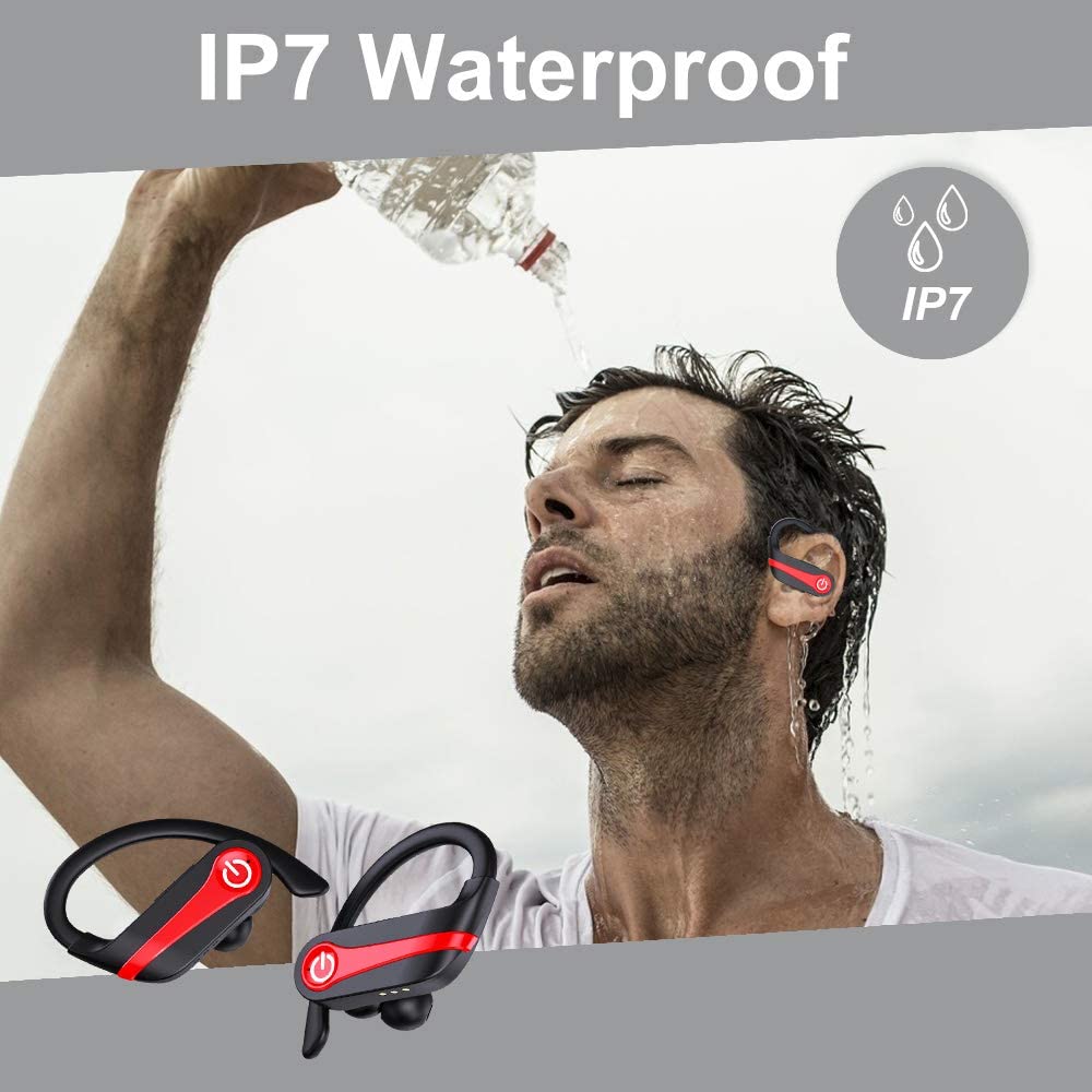 TWS Wireless Earphones Bluetooth-compatible 5.1 Headphones IPX7 Waterproof Earbuds LED Display HD Stereo Mic for Xiaomi iPhone