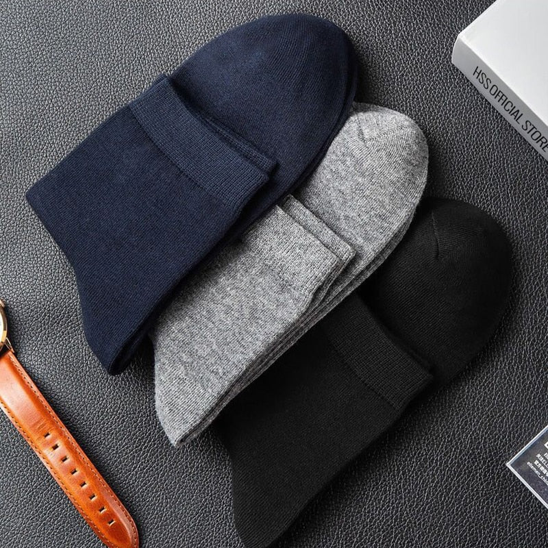 Box Pack Men&#39;s Cotton Socks 10Pairs/Box Black Business Men Socks Soft Breathable Summer Winter for Man Boy&#39;s Gift Size EUR39-45