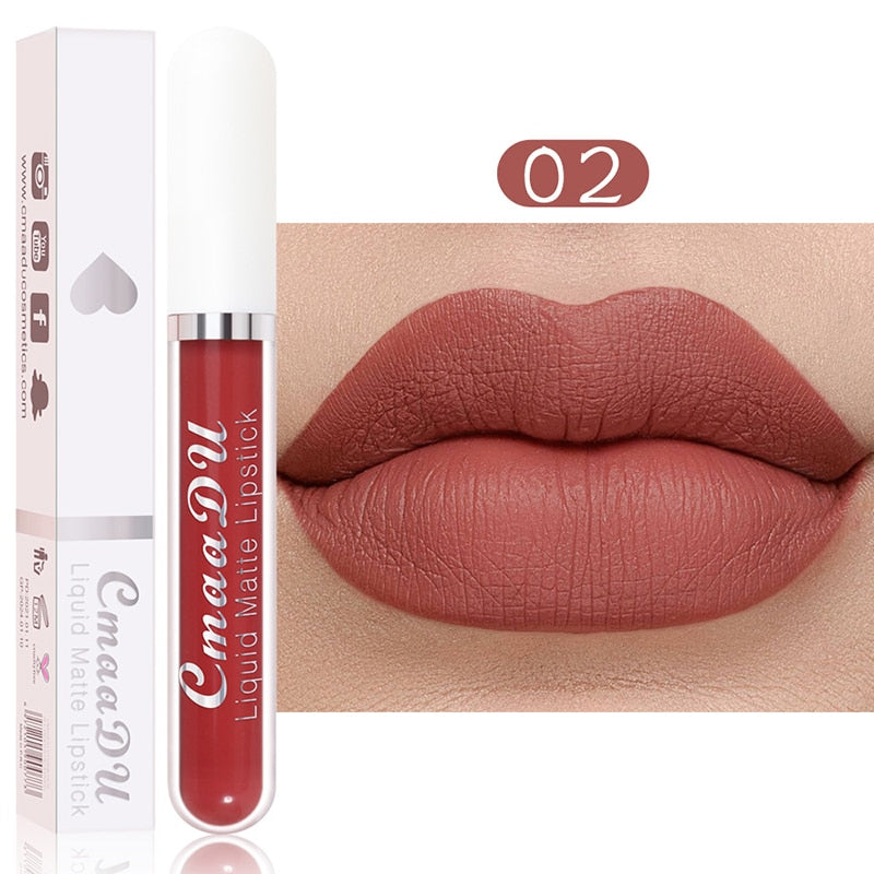 Lip Gloss Long Lasting Matte Velvet Lip Stick Lip Makeup Liquid Lipstick Women Beauty Sexy Red Waterproof Cosmetics Lipgloss