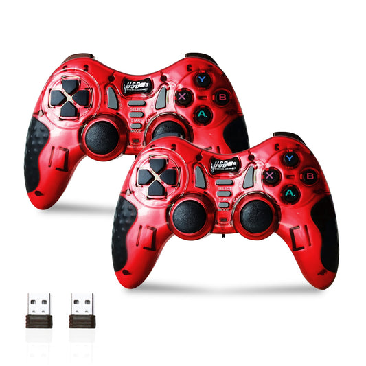 2pcs/set 2.4G Wireless Game Controller with USB Adapter for PS3 Gamepad for PC Laptop Android TV Box Device Gaming Joystick