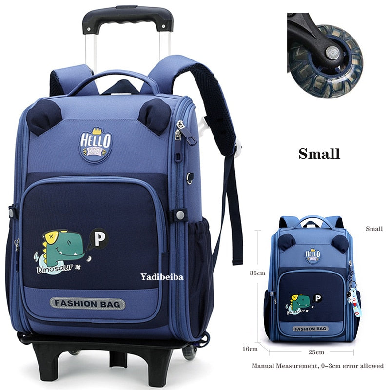School Bag With Wheels For Boys Girls School Trolley Backpack For Girls Waterproof Wheeled Backpack For School Bags Trolley Bags