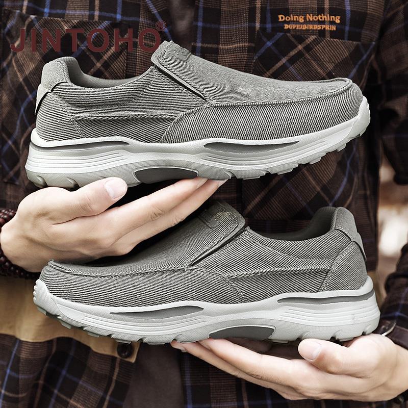 Men&#39;s Casual Shoes Canvas Breathable Loafers Men 2021 New Male Comfortable Outdoor Walking Shoes Classic Loafers Men Sneakers
