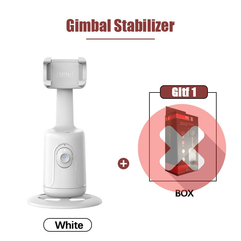 FANGTUOSI 2022 New 360 Rotation follow-up Gimbal Stabilizer Monopod Desktop tracking gimbal For Tiktok live photography