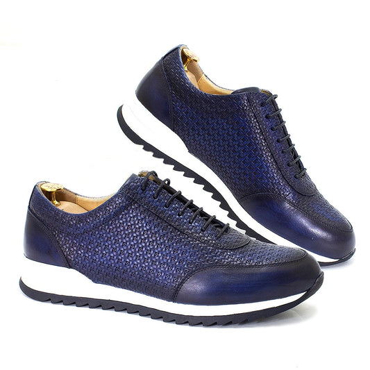 Men&#39;s Sneakers Genuine Leather Lace-Up Oxford Comfortable Classic Breathable Outdoor Trainers Flat Shopping Casual Shoes for Men