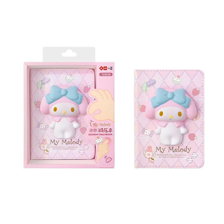 Sanrio PU Large Capacity Pencil Case Kawaii HelloKitty Cinnamoroll Melody School Pencils Bag Pouch Pen Case Supplies Stationery