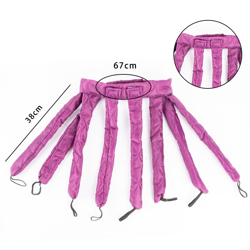 Octopus Heatless Curling Rod Headband Hair Curler No Heat Headband Adjustable Detachable Hair Rollers Headband for Long Hair