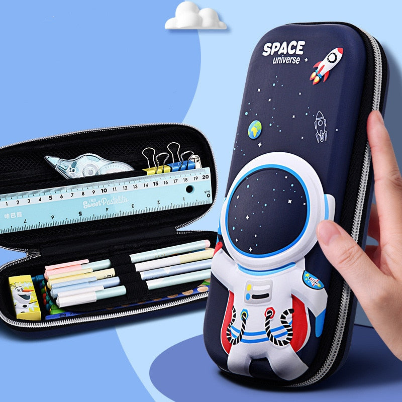 3D stereo animal pencil case plastic Stationery box School Pencil cases for girls pen case boy student pen box cute pen bag gift