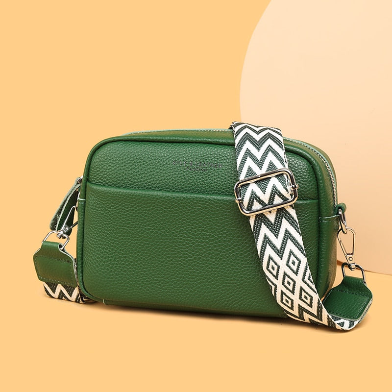 Cowhide Bag 2023 Spring And Summer New Women&#39;s Bag Leather Soft Leather Zero Wallet Fashion Versatile Messenger Bag