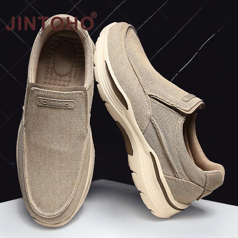 Men&#39;s Casual Shoes Canvas Breathable Loafers Men 2021 New Male Comfortable Outdoor Walking Shoes Classic Loafers Men Sneakers
