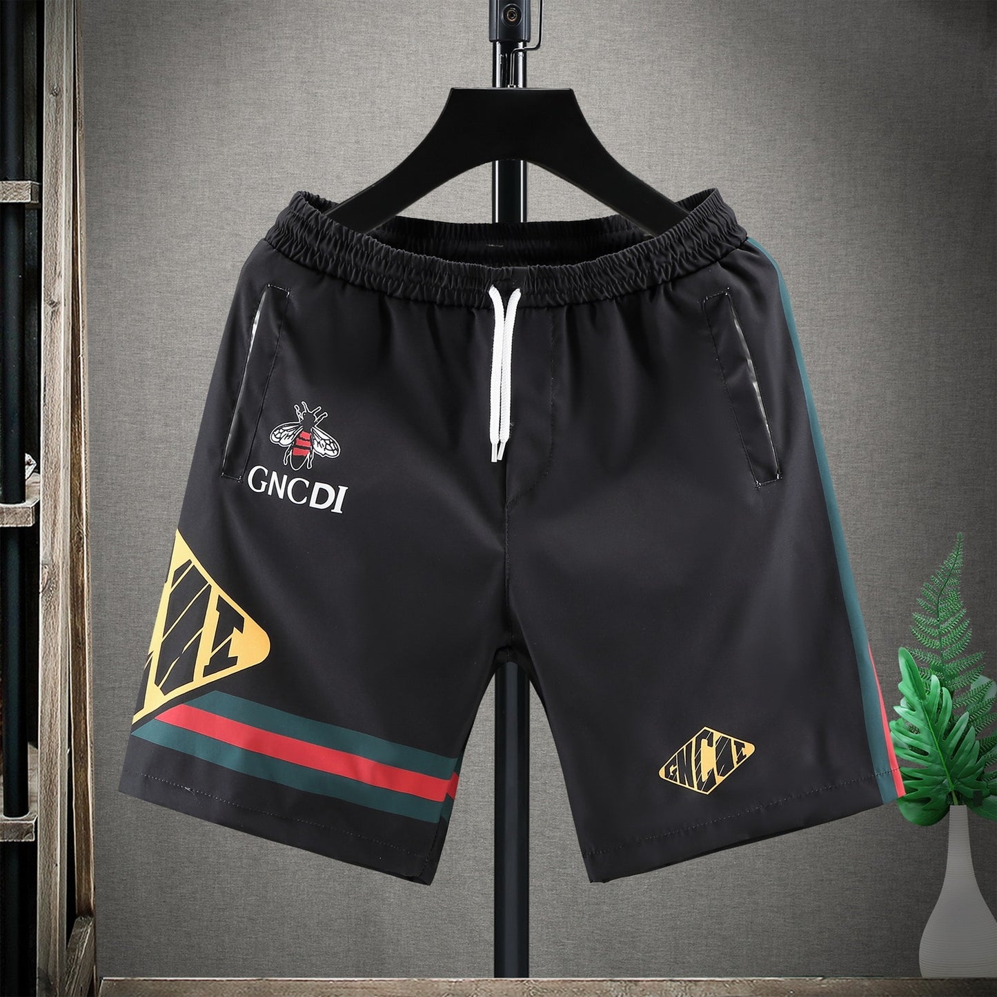 Men&#39;s Casual Five-point Pants Man Summer Quick-drying Loose Sports Shorts Trend Printing Trousers for Male Fashion Streetwear