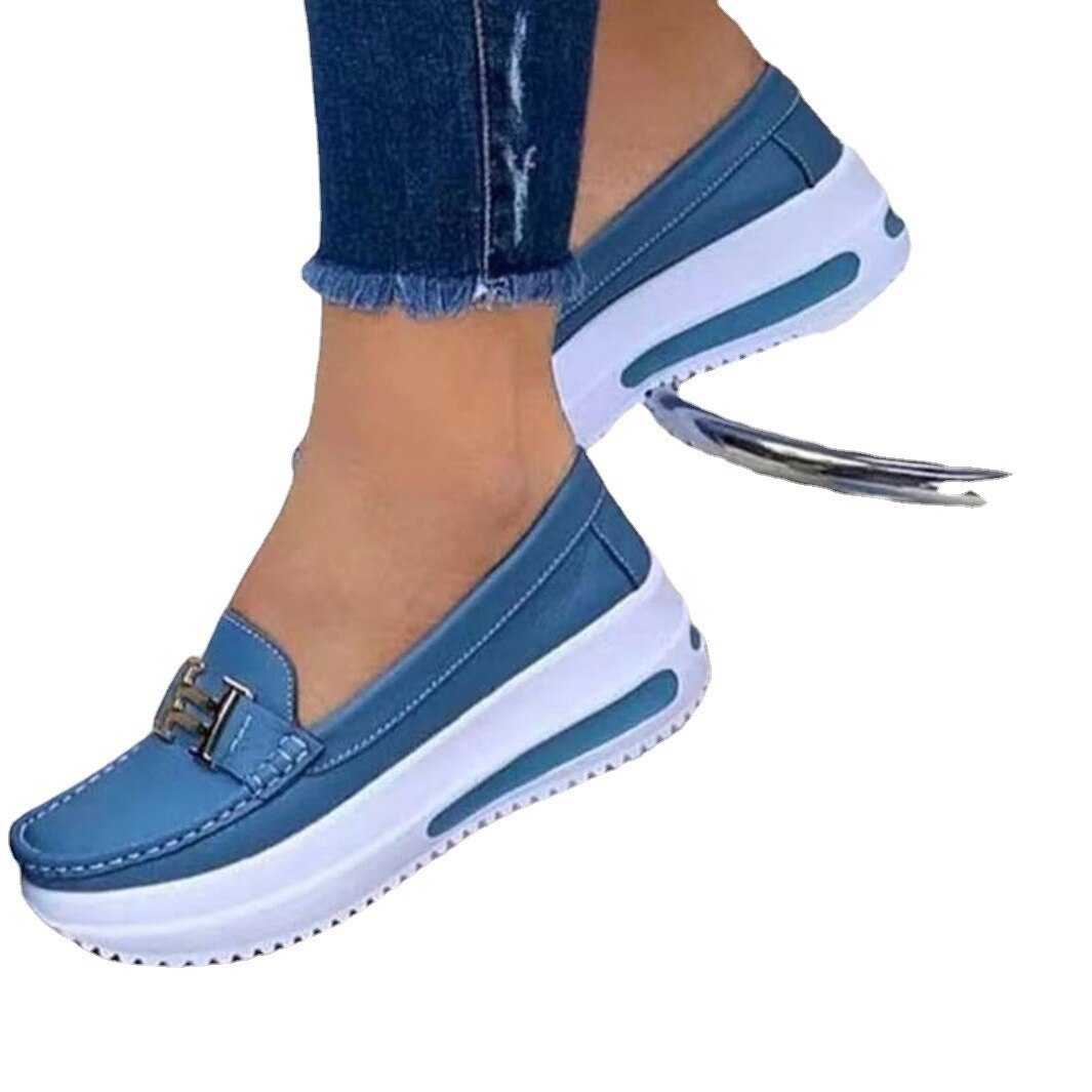 Platform Comfortable Women Sneakers Fashion Thick Bottem Casual Shoes Women Increase Vulcanize Shoes Plus Size Zapatos De Mujer