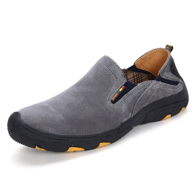 MIXIDELAI Moccasins Male Loafers For Men Shoes Slip On Flats Genuine Leather Driving Walking Soft Footwear Quality Spring Boat