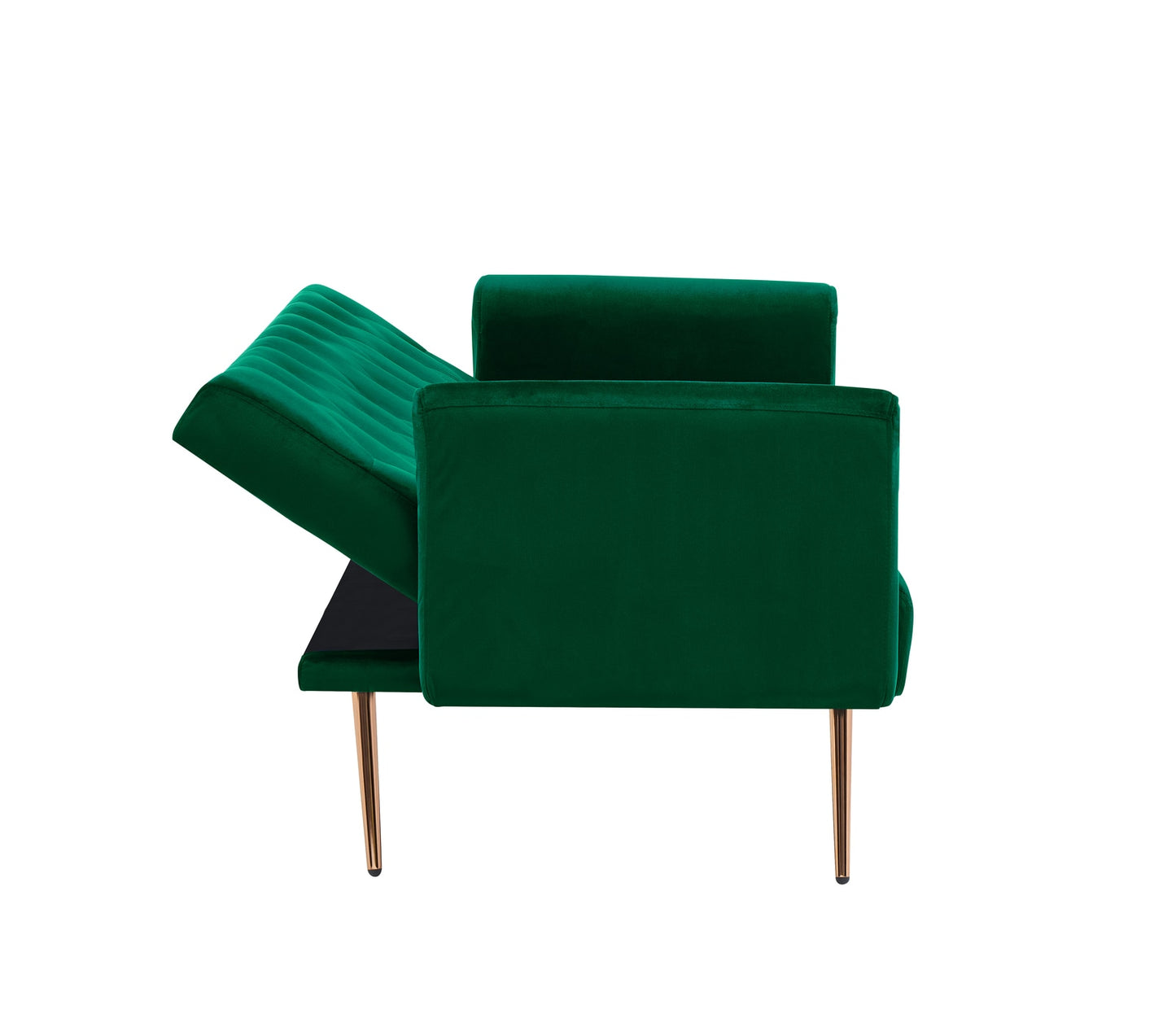 Modern Variable Bed Sofa Multifunctional Soft Velvet Folding Sofa Home Living Room Furniture Durable Conical Legs Futon Sofa