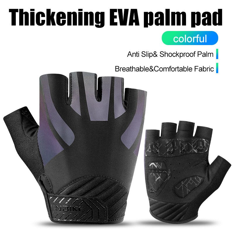 INBIKE 2023 Shockproof Cycling Gloves Fingerless MTB Bicycle Gloves Summer for Men Fitness Outdoor Sports Gym Bike Accessories