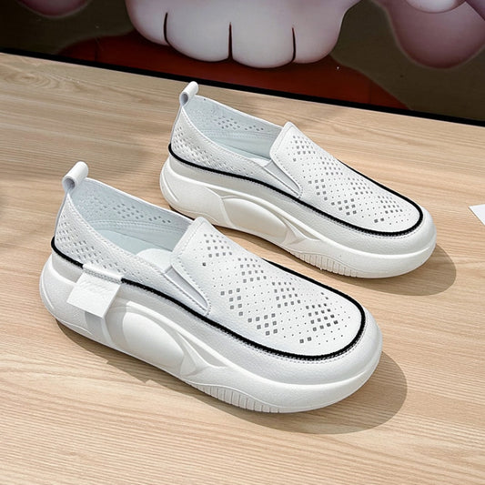 Sports Shoes Woman Summer 2023 New In Casual Slip-on Sneakers Fashion Hollow Breathable Loafers Women Running Shoes Footwear