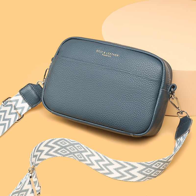 Cowhide Bag 2023 Spring And Summer New Women&#39;s Bag Leather Soft Leather Zero Wallet Fashion Versatile Messenger Bag