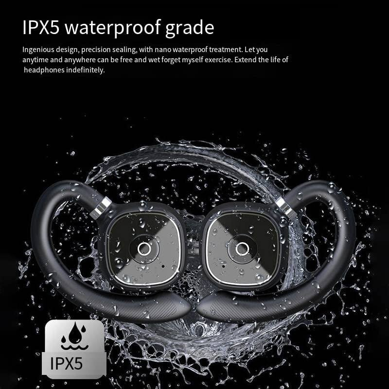 TWS Bluetooth 5.3 Earphones WIth Mic Wireless Headphones HiFi Stereo Ear Hook Earbuds Noise Reduction Sports Waterproof Headsets