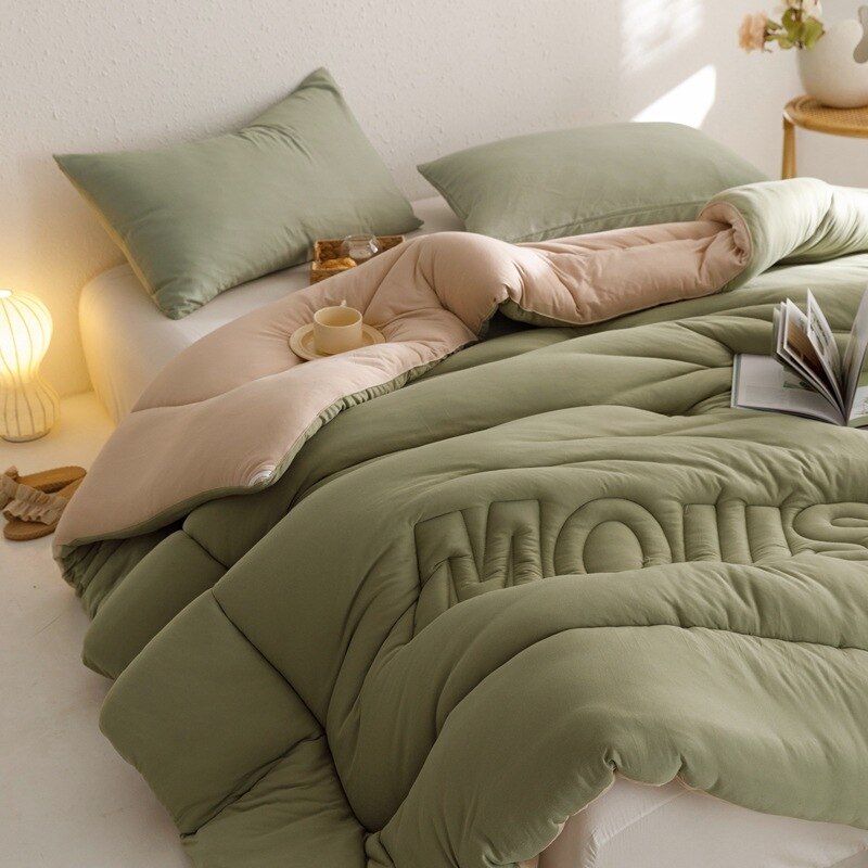 Deodar Winter Warm Thickened Flannel Quilt Skin-friendly Less Allergy Soft Anti-pilling Less Static Home Bedding Comforter