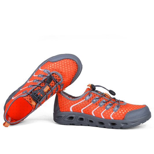 2022 Summer Walking Shoes Unisex Casual Outdoor Mesh Sneakers Women Non-slip Running Sport Lace Up Trekking Footwear Men Hiking
