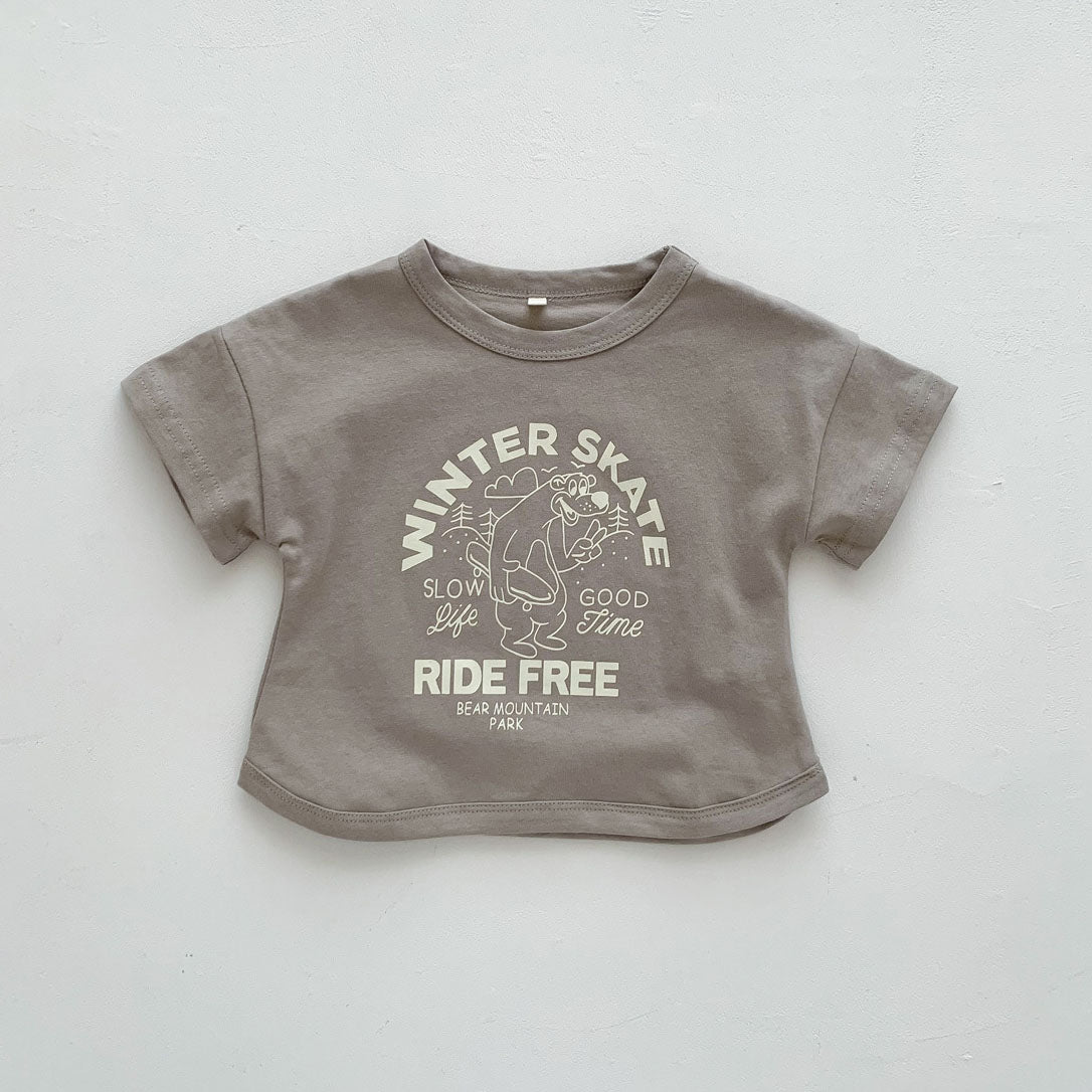 Fashion Kids Summer T-shirts Slub Cotton Toddler Baby Clothes Children Tops Tees For Boys &amp; Girls