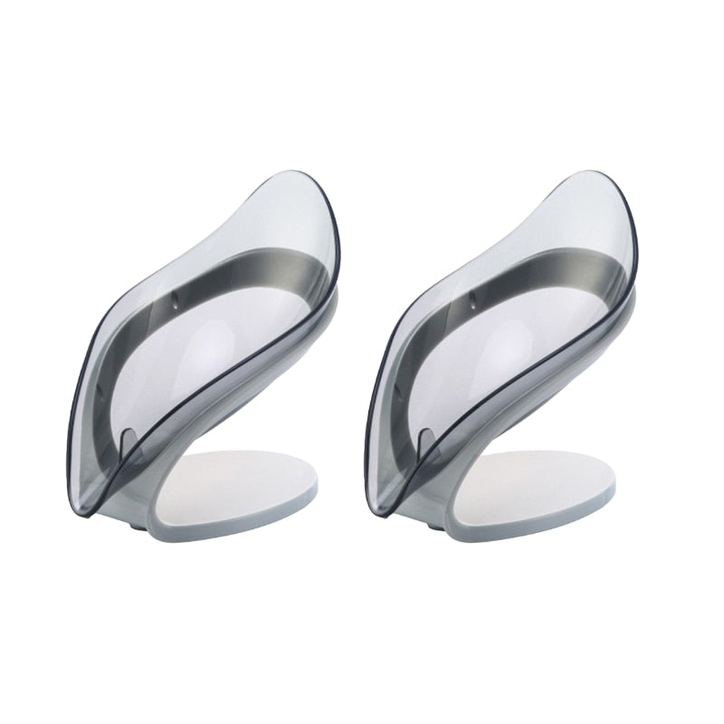 Leaf shape Soap Holder Suction cup Nordic style Soap dish for bathroom Sponge drain rack Kithcen Bathroom supplies
