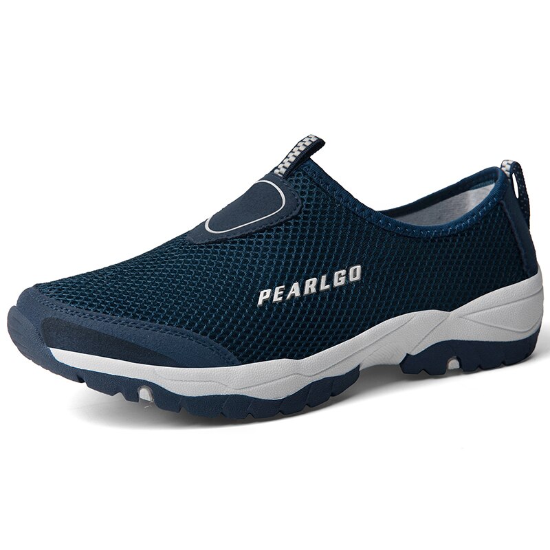 Classic Summer Breathable Men&#39;s Casual Shoes Mesh Large Size Men Sneakers Flat Fashion Moccasins Outdoor Non-slip Hiking Shoes