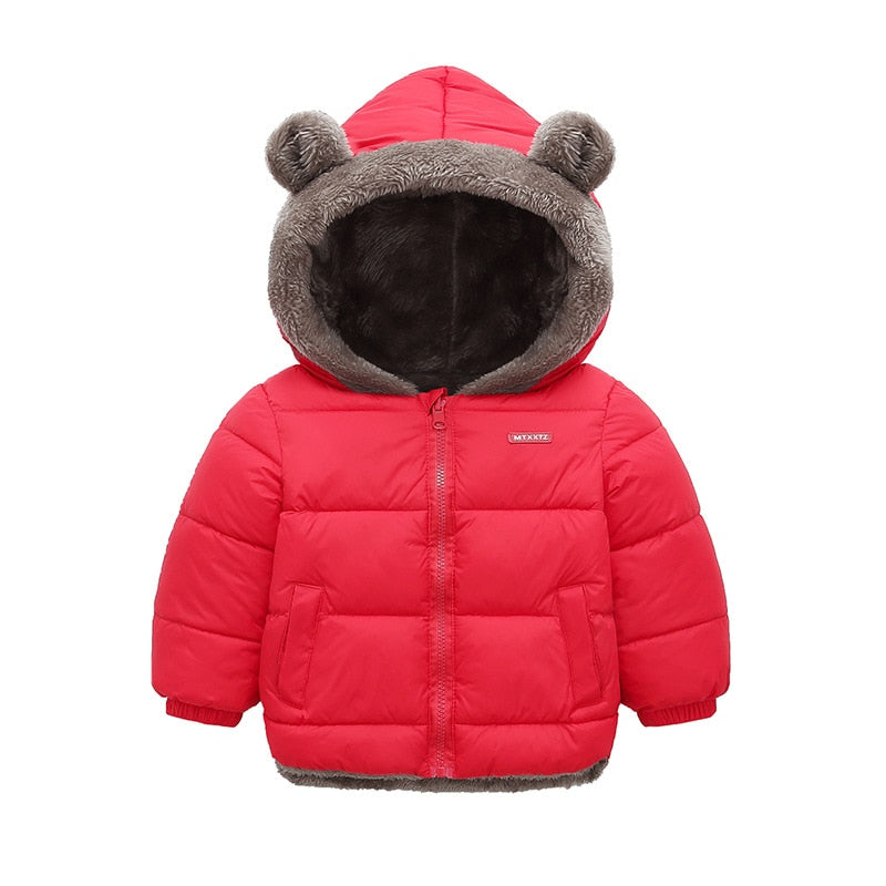 2022 Winter Toddler Baby Boys Jackets For Boys Hooded Thick Warm Girls Down Jacket Children&#39;s Outerwear Coats Kids Clothes 2-6Y