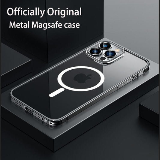 Metal Magnetic Phone Case For iPhone 14 12 13 Pro Max For Wireless Charging Magsafe case iPhone 14 Pro Max Aluminium alloy Cover