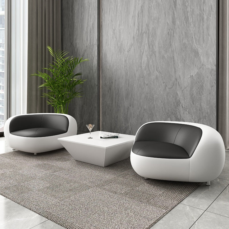 Nordic Style Minimalist Sofa Leather Stretch Modular Modern Couch Longue Armchair Unusual Reading Canape Salon Home Furniture
