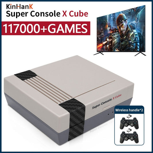 Retro Video Game Console Super Console X Cube For PSP/N64/DC/PS1 HD Kids Gift Emulator WIFI Portable Game Box With 117000+ Games
