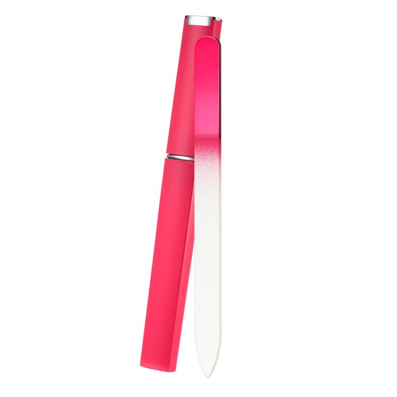 Premium Glass Nail File With Case, Crystal Nail File, Professional Salon Manicure Tool For Natural Nails Available On Both Sides