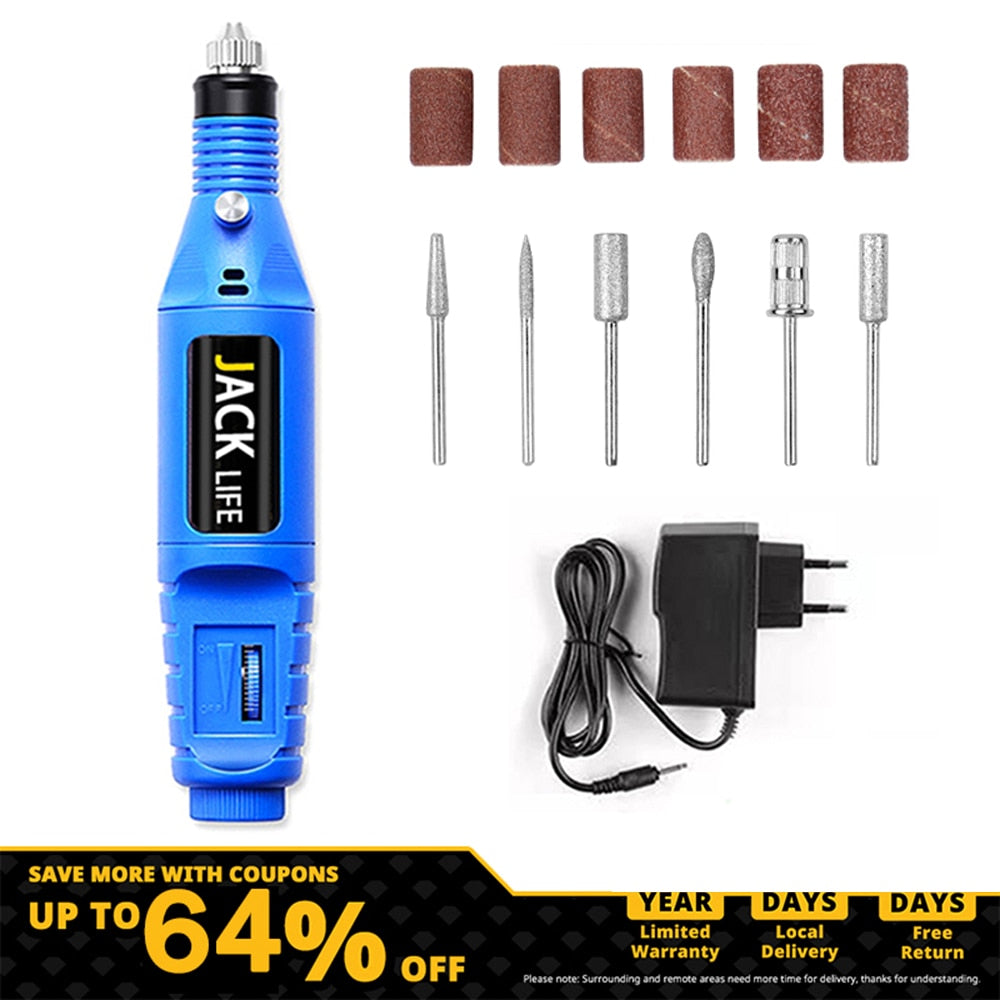 12V Mini  Drill Electric Carving Pen Variable Speed   Drill Rotary Tools Kit Engraver Pen for Grinding Polishing，