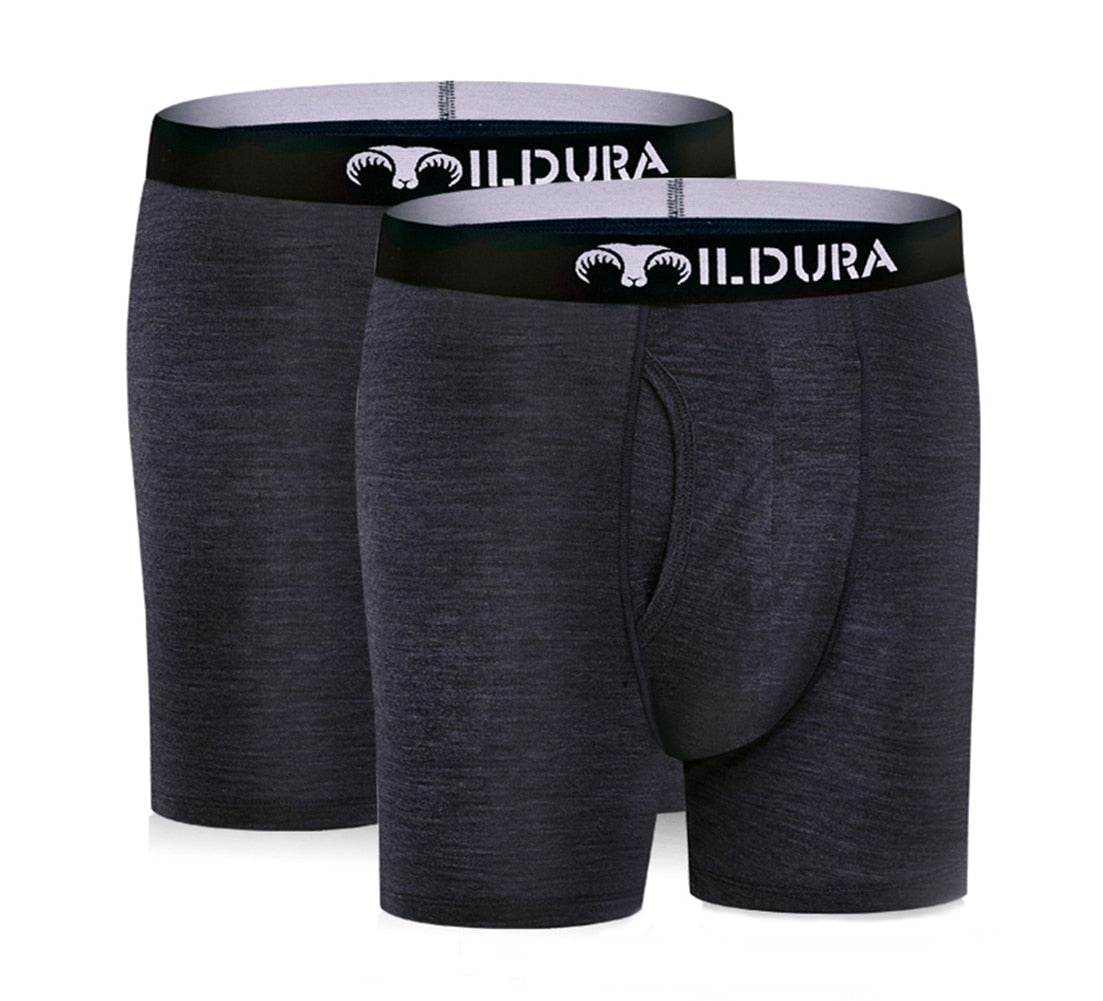 Wool Men Underwear Mens Boxer Briefs Man Boxer Underpants Boxer Brief Soft Moisture Wicking Breathable