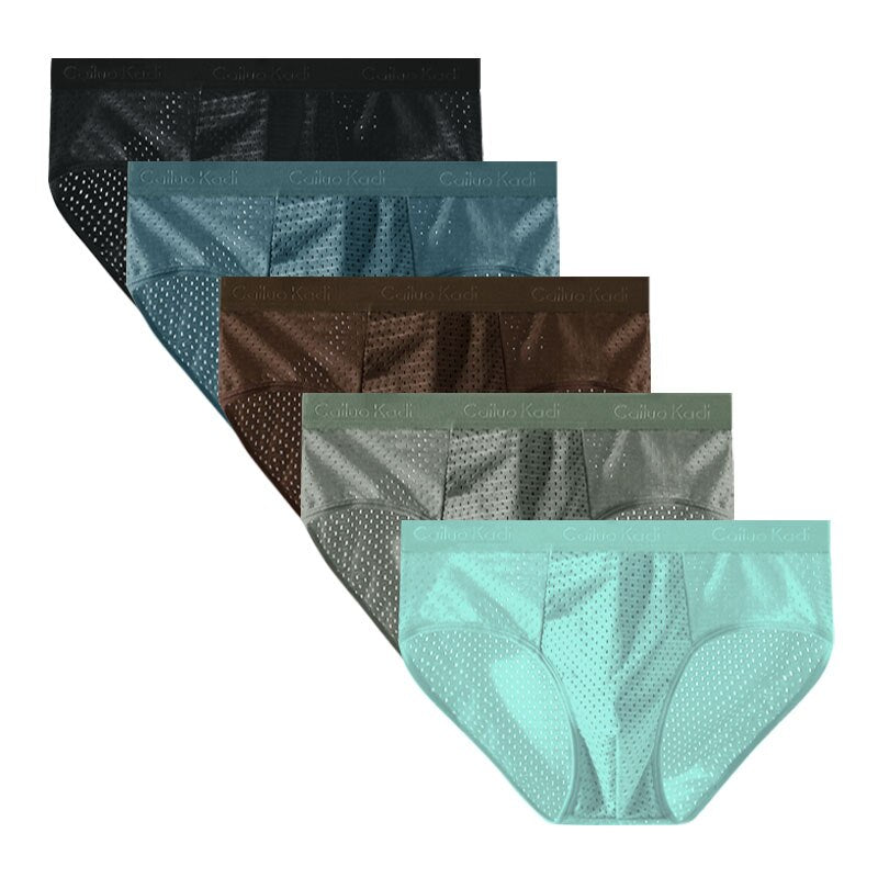 5PCS/Lot Mesh Hole Graphene men brief mens briefs underwear men sexy underwear men&#39;s underwear briefs men underwear man sexy