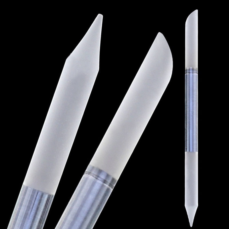 Premium Glass Nail File With Case, Crystal Nail File, Professional Salon Manicure Tool For Natural Nails Available On Both Sides