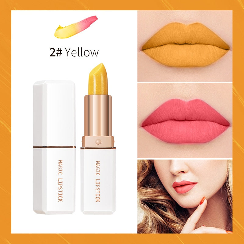 Lip Balm Blue Rose Lipstick Waterproof Temperature Color Changing Moisturizing Base Makeup Long Lasting Natural Beauty