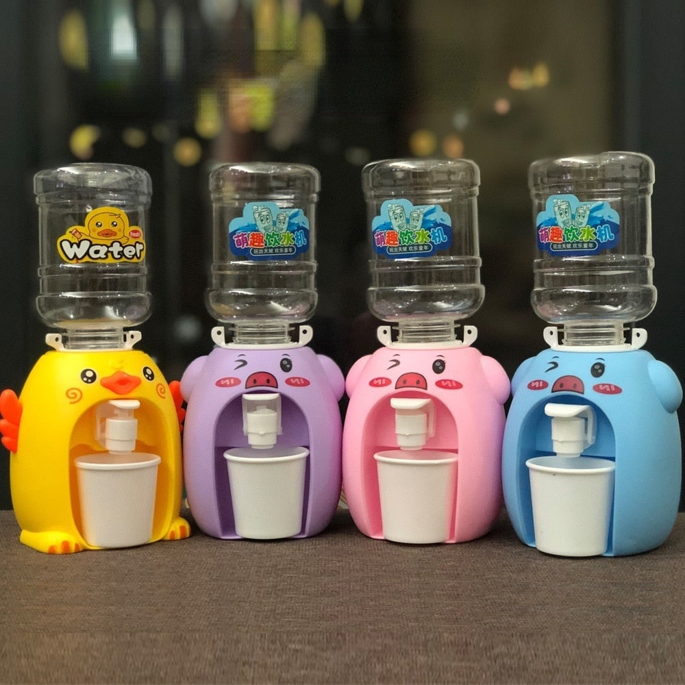 Mini Water Dispenser Baby Toy Drinking Water Hand Press Water Bottle Pump Cooler Lifelike Cute Children Cosplsy Props Home