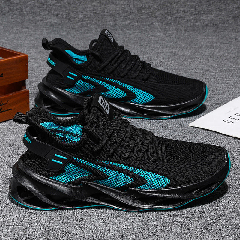 Spring Summer Fashion Mens Running Shoes Mesh Breathable Blade Sneakes Light Weight Sports Shoes Men Training Marathon Sneakes